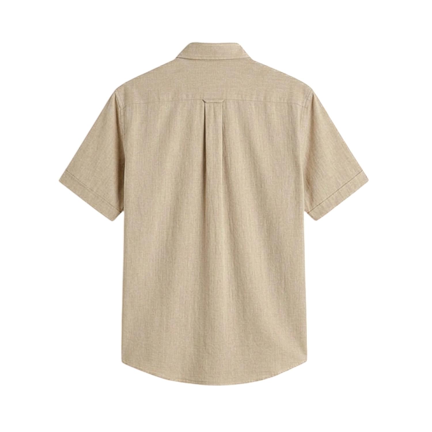 Kemeja Lengan Pendek Unisex PRUDELS Basic Shirt Cotton Chambray 20s Premium Nyaman foto 2
