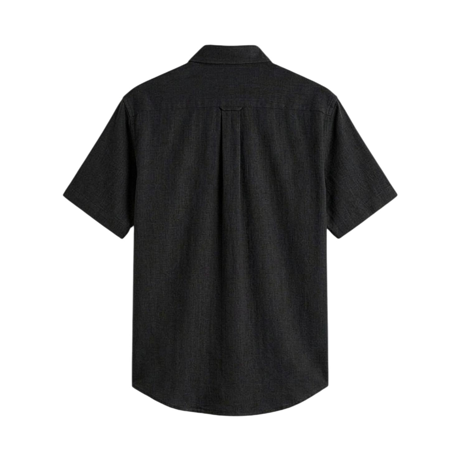Kemeja Lengan Pendek Unisex PRUDELS Basic Shirt Cotton Chambray 20s Premium Nyaman foto 4
