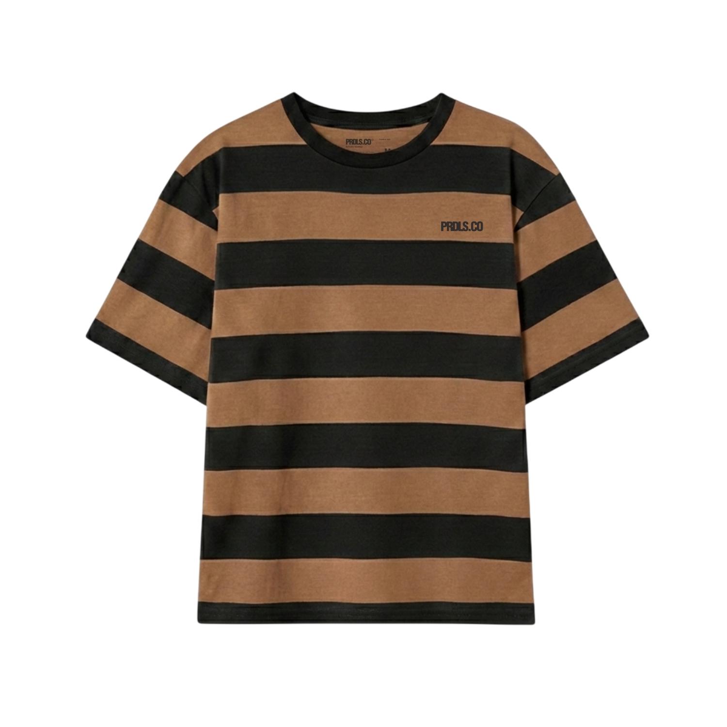Prudels Finest T-Shirt Stripe | Kaos Distro Salur Pria Wanita Bahan Full Cotton Combed 24s