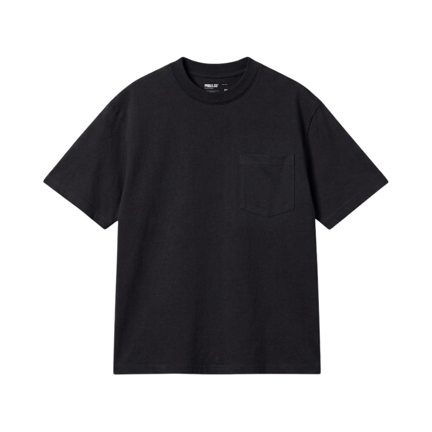 PRUDELS HEAVYWEIGHT OVERSIZE POCKET TEE - KAOS HITAM MINIMALIS DENGAN KANTONG foto 1