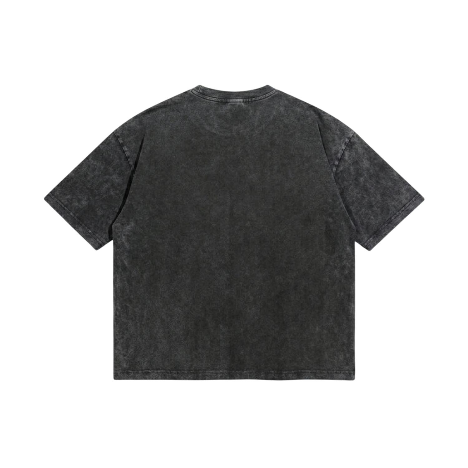 PRUDELS Kaos Oversize Boxy Burn T Shirt Acid Wash Full Cotton 20s Tebal Sejuk foto 2