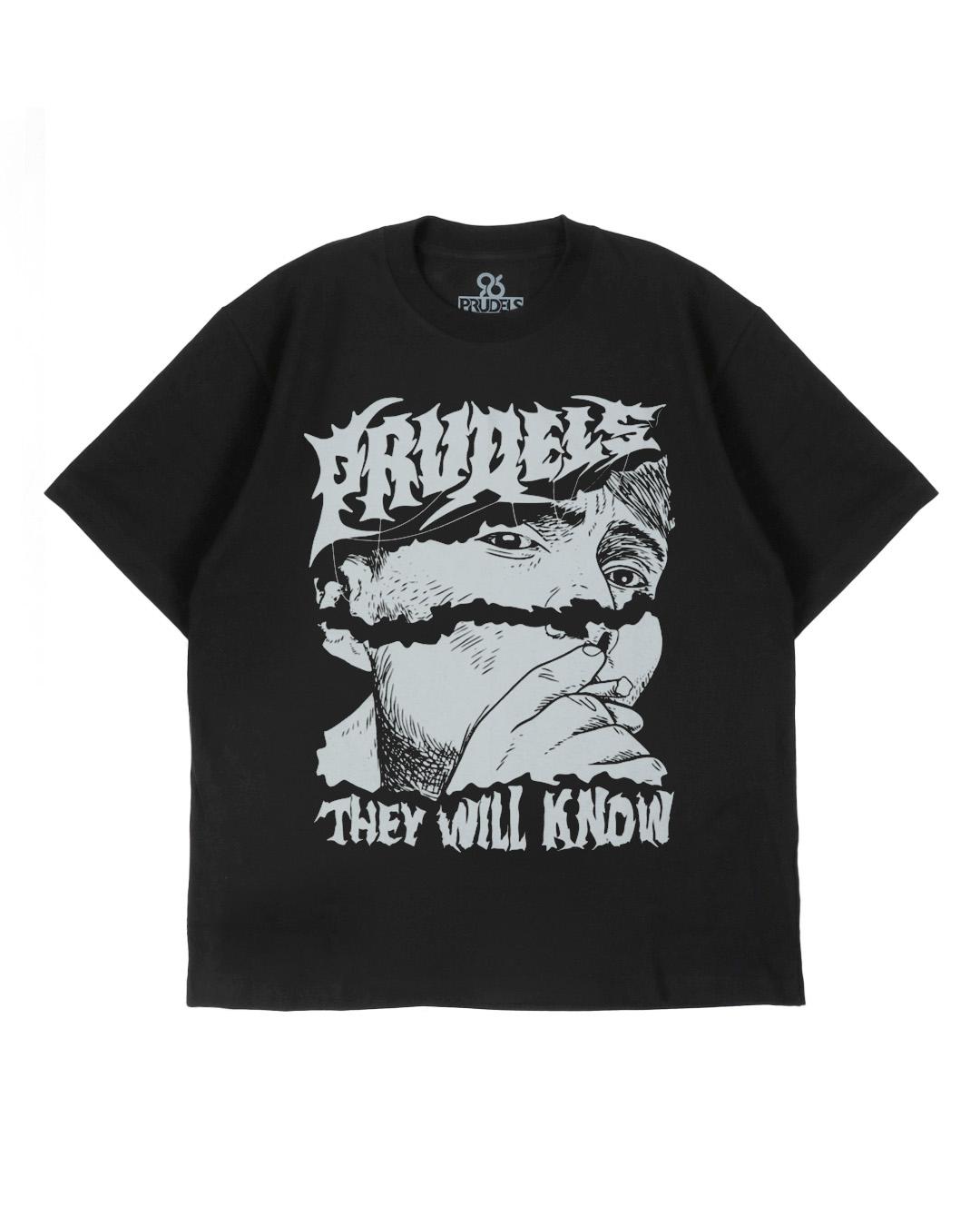 Prudels Kaos Oversize Hitam Unisex -  Premium Distro Streetwear - Artikel People - Full Cotton 16s Tebal & Kokoh