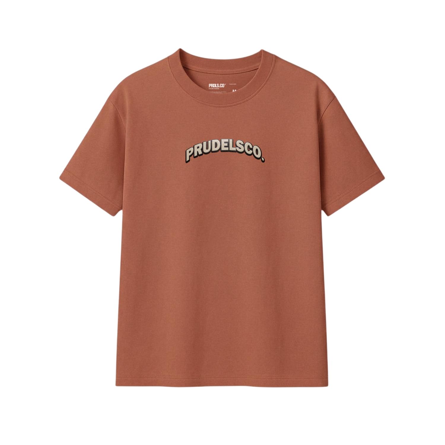 PRUDELS Kaos Reguler Brown Premium - Artikel Raven - T-Shirt Coklat Distro Streetwear Unisex Cotton 24S Sablon Awet Desain Gagak
