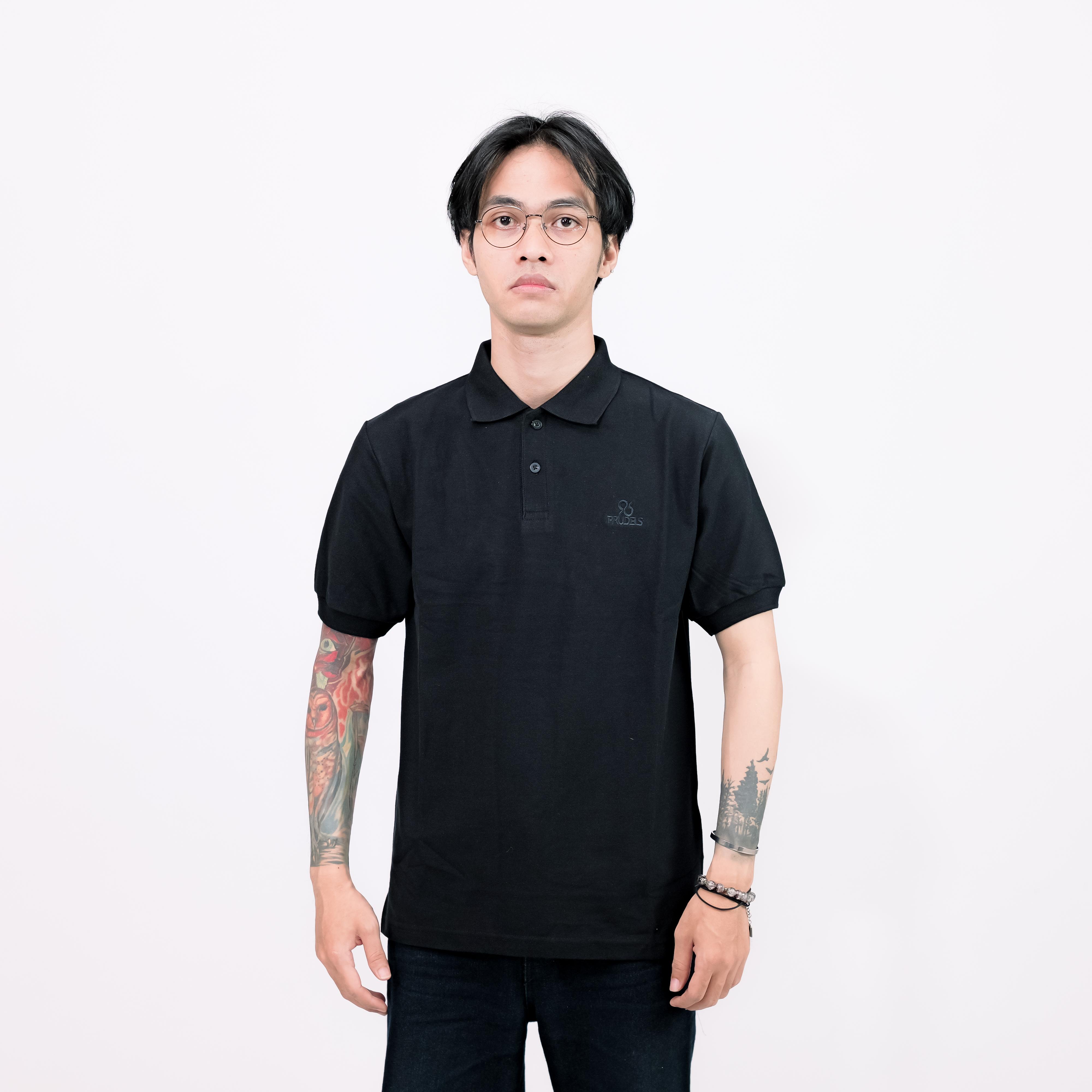 Prudels Kaos wangki Kaos kerah Poloshirt basic army W0002 foto 5