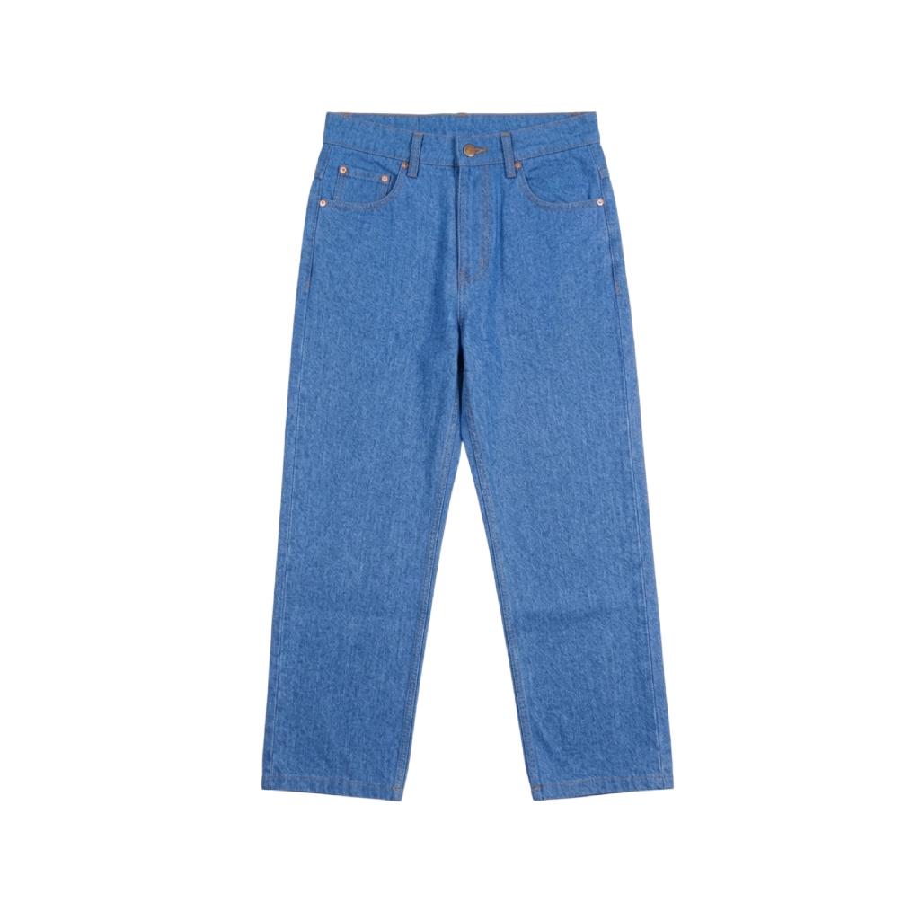 PRUDELS Loose Fit Jeans Pria Original - Celana Denim Baggy Wide Leg Pria Premium Tebal foto 3