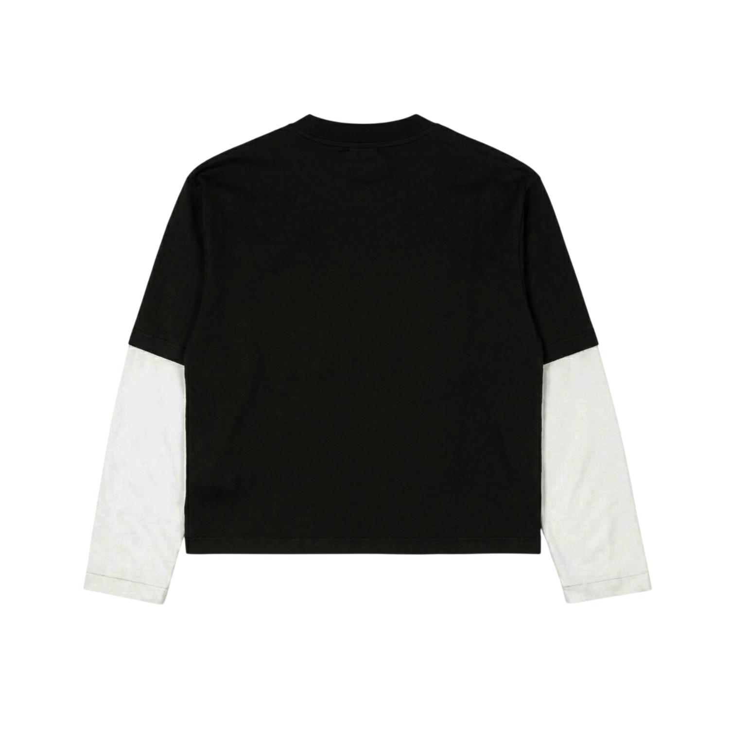 Prudels Obscure T-Shirt | Kaos Layered Lengan Sambung | Streetwear Combed 20s foto 2