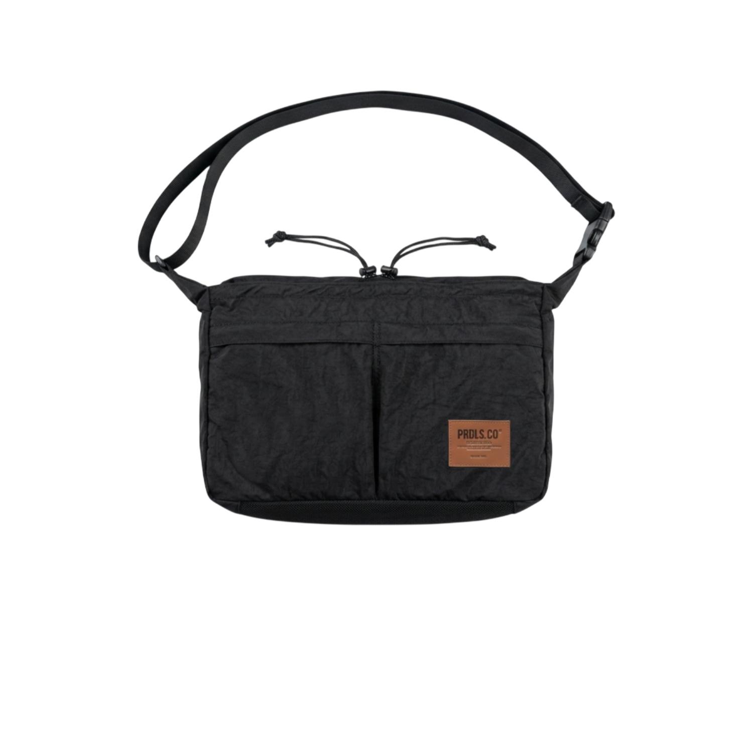 PRUDELS Sentry Sling Bag - Tas Selempang Pria Streetwear Hitam Premium