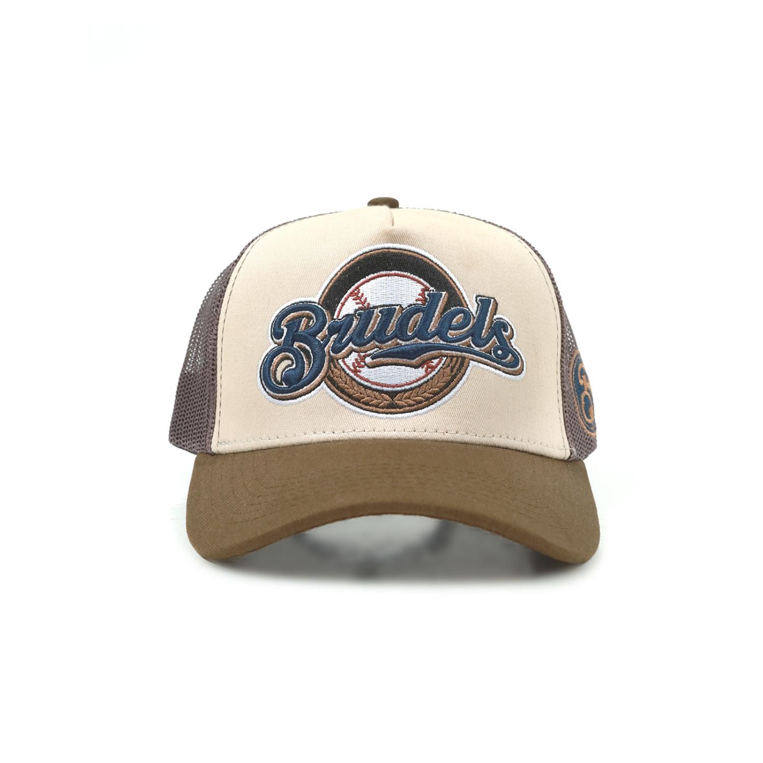 PRUDELS Snapback Trucker Hat - Topi Jaring Motif Bordir Vintage & Sporty