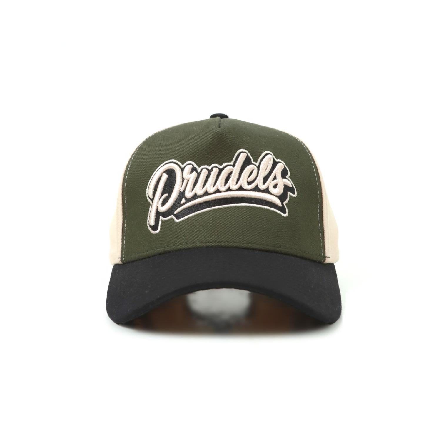 PRUDELS Snapback Trucker Hat - Topi Jaring Motif Bordir Vintage & Sporty