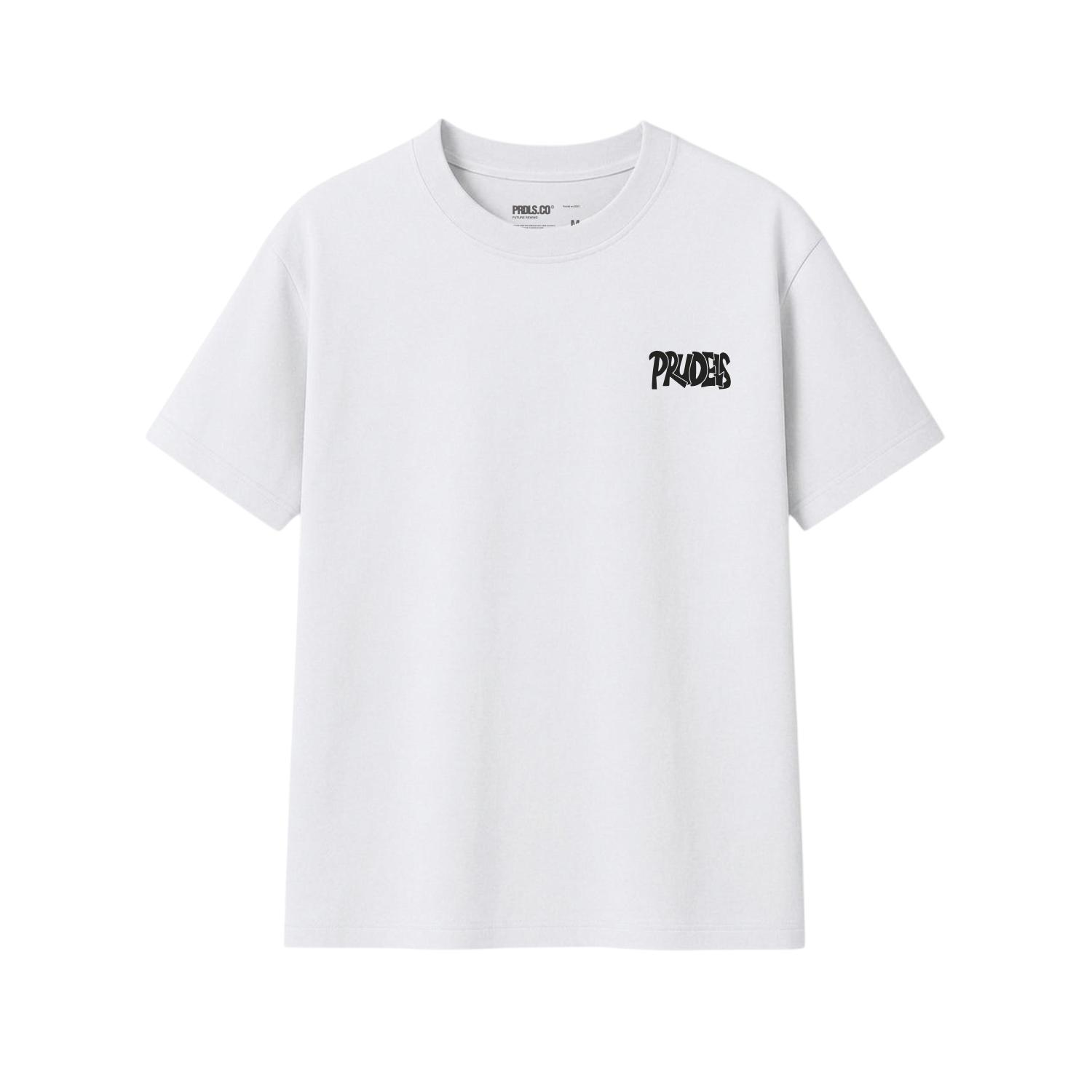 PRUDELS T-Shirt Kaos Reguler White Premium - Artikel Everything Will Be Okay - Distro Streetwear Unisex 24s Cotton Nyaman & Sejuk
