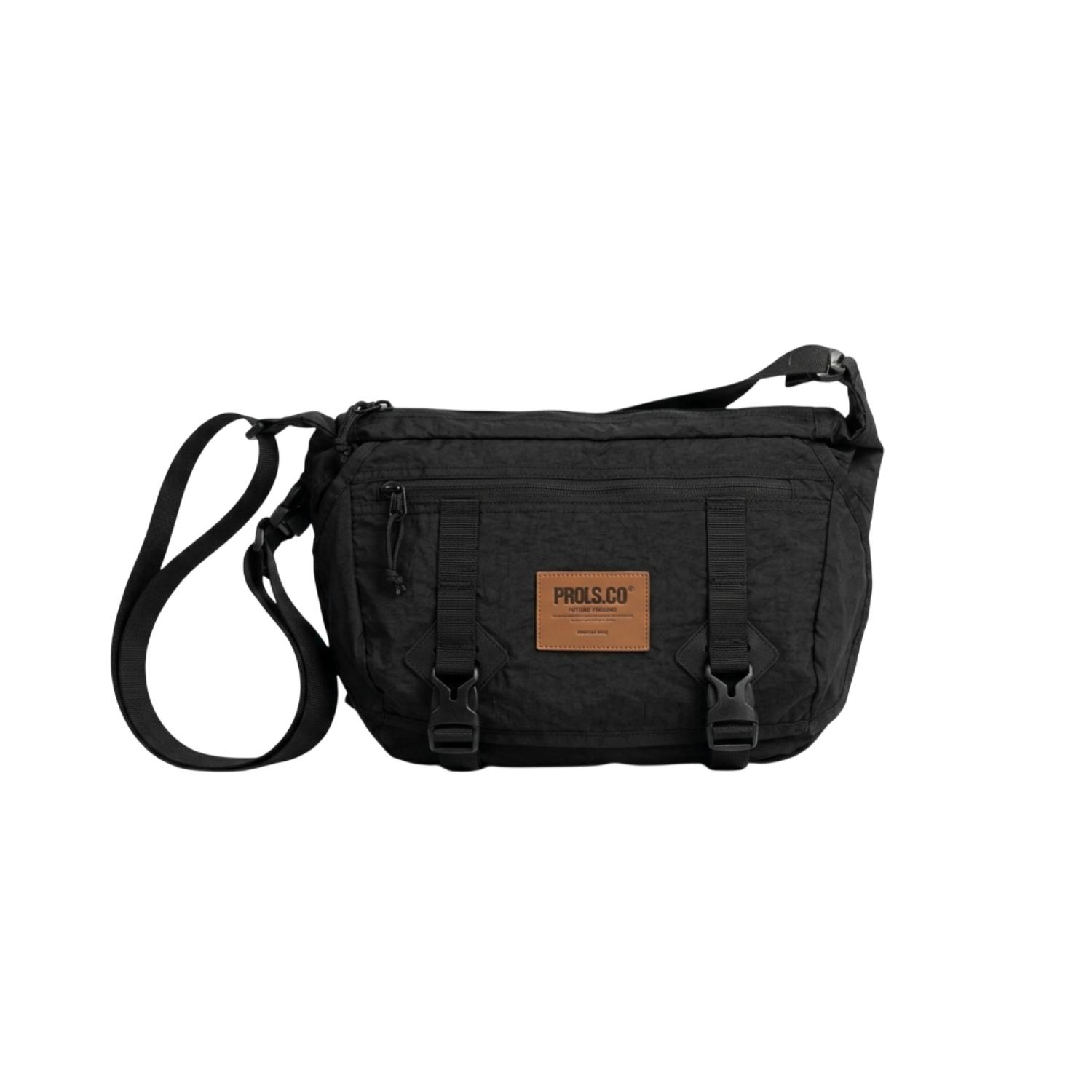 PRUDELS TETHER Sling Bag - Tas Selempang Messenger Pria Streetwear Hitam
