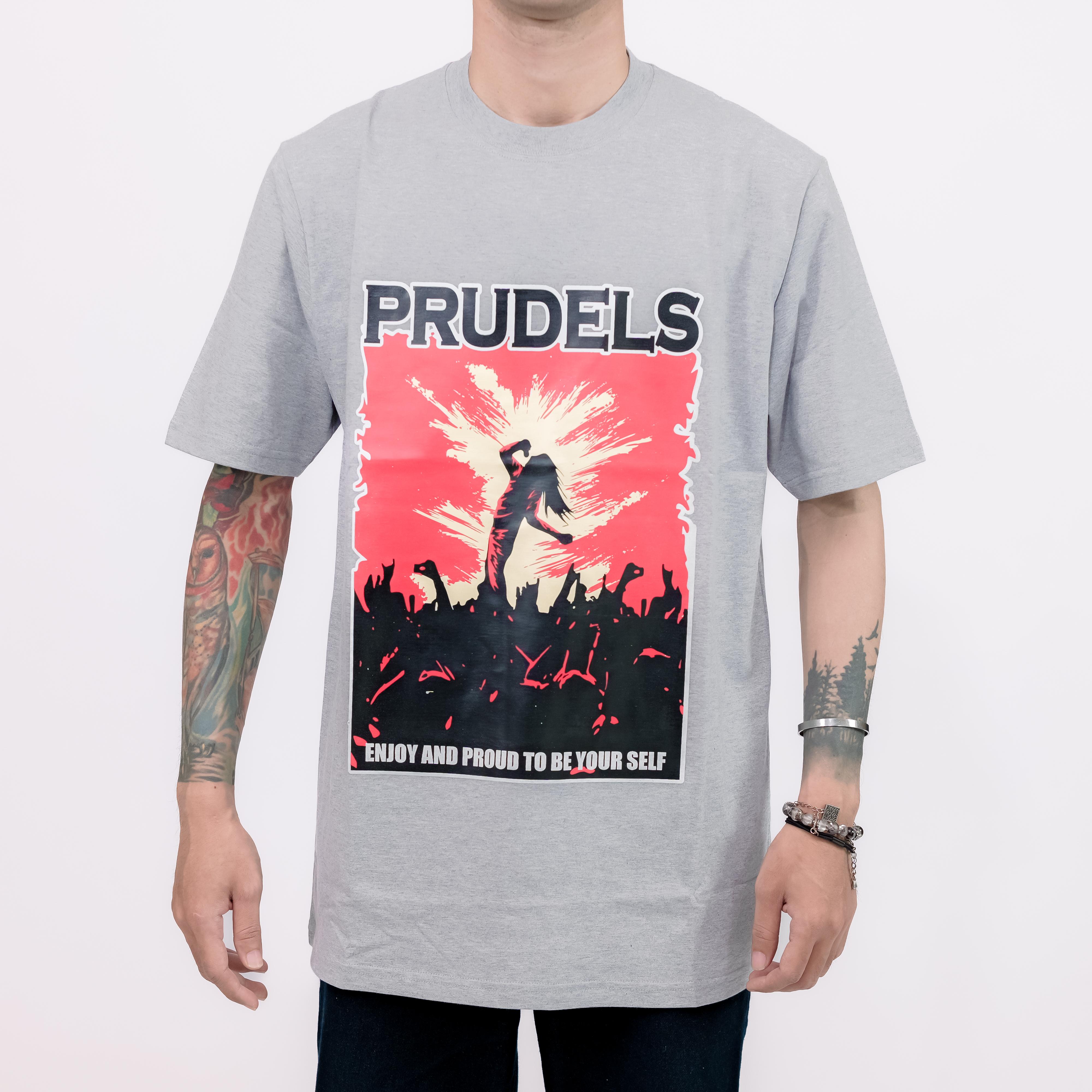 RUDELS Kaos Reguler Putih Premium - Artikel Self Proud - T-Shirt Distro Streetwear Unisex Cotton 24S Sablon Plastisol Awet foto 7
